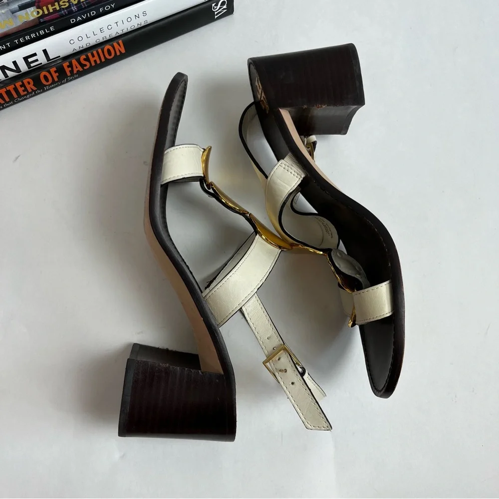 Tory Burch Patos Multi Disk Sandal Block Heel